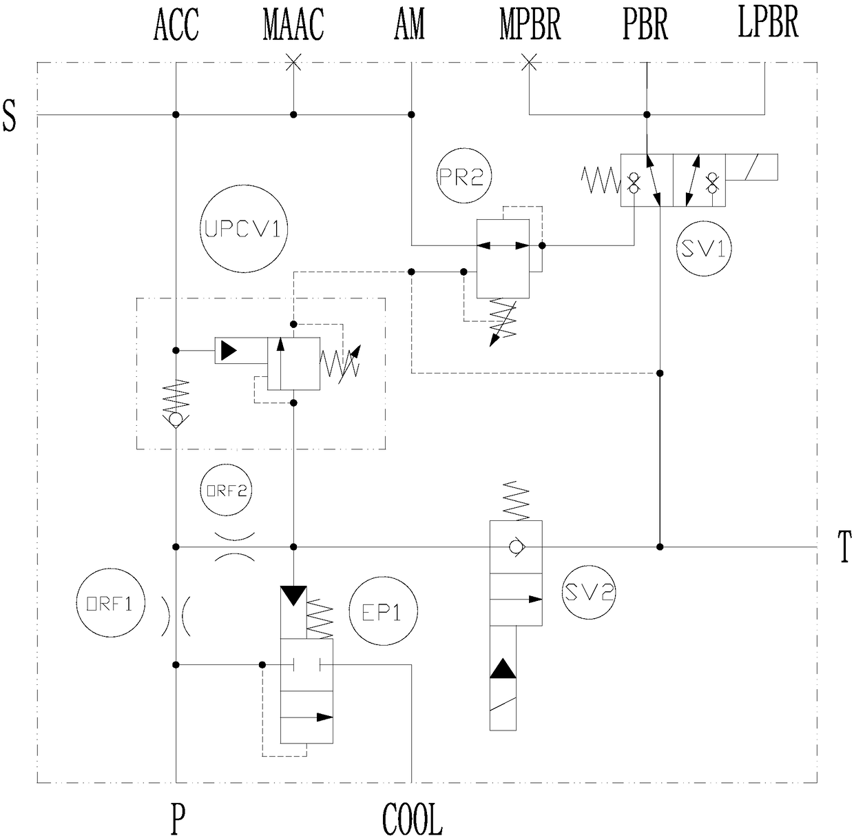 Full-hydraulic brake system for electric forklift