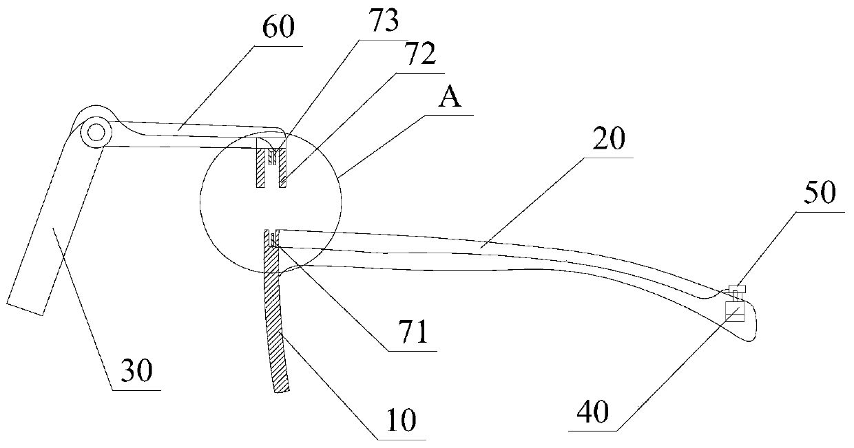 Auxiliary glasses for backward-walking fitness exercises