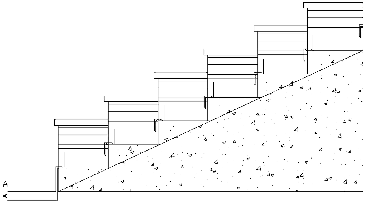 A step block for collecting and utilizing rainwater