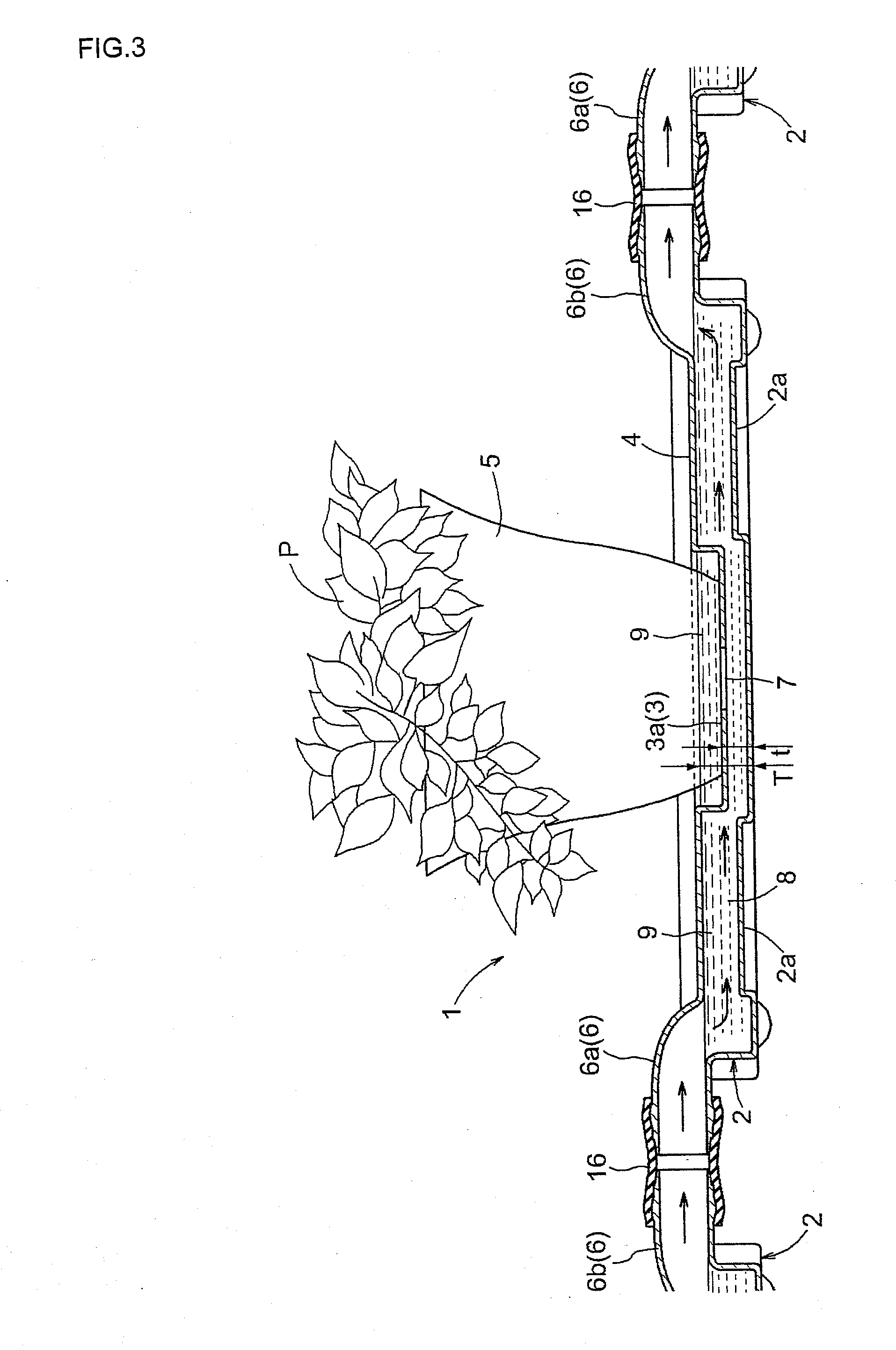 Plant cultivating unit and plant cultivating container