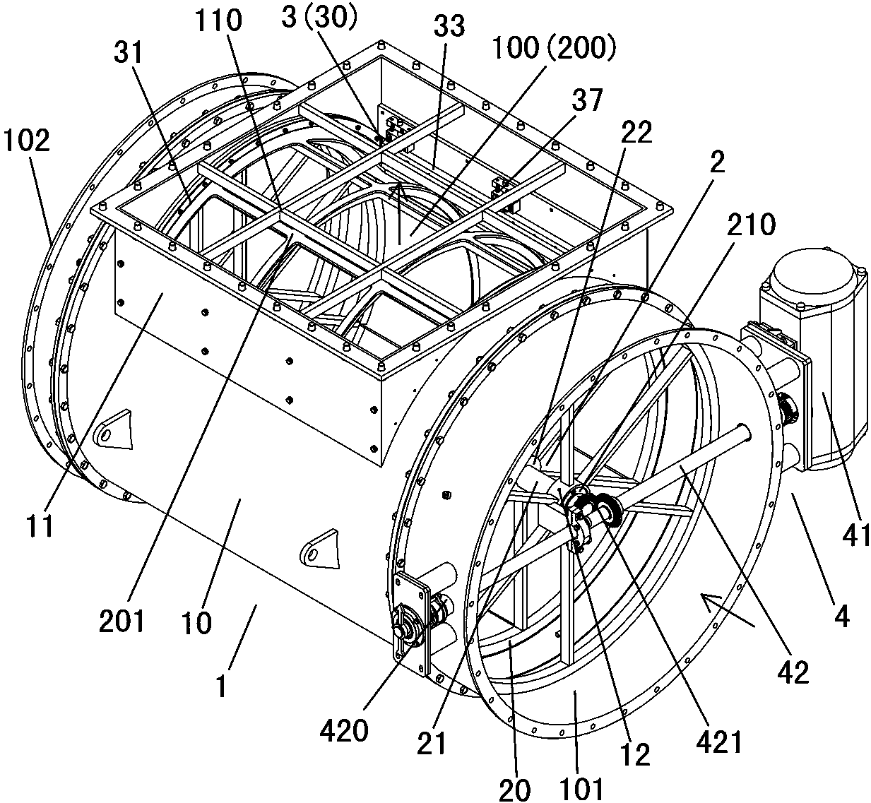 A RTO special valve for regenerative oxidation furnace