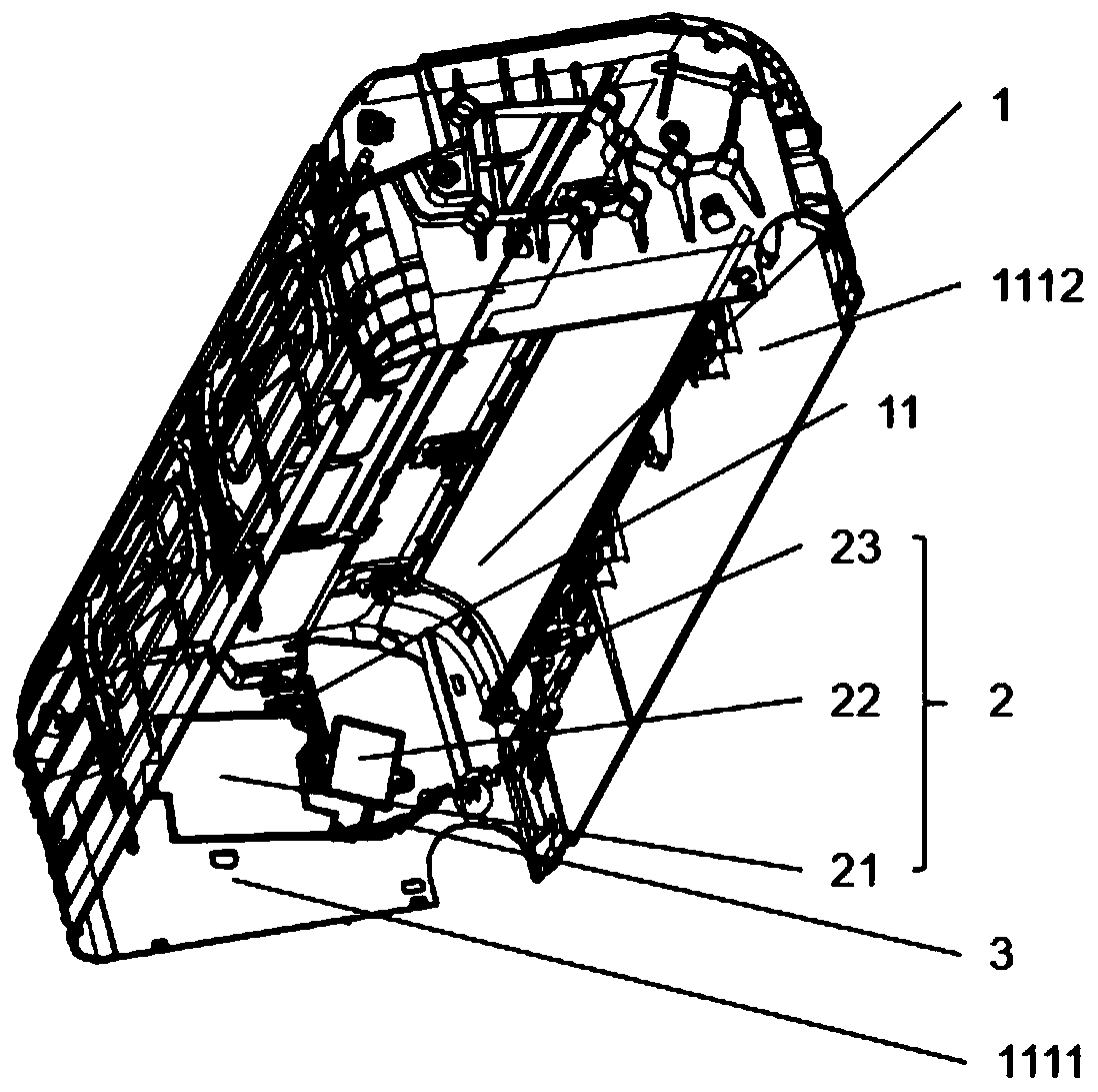 Voice module wiring structure and air conditioner