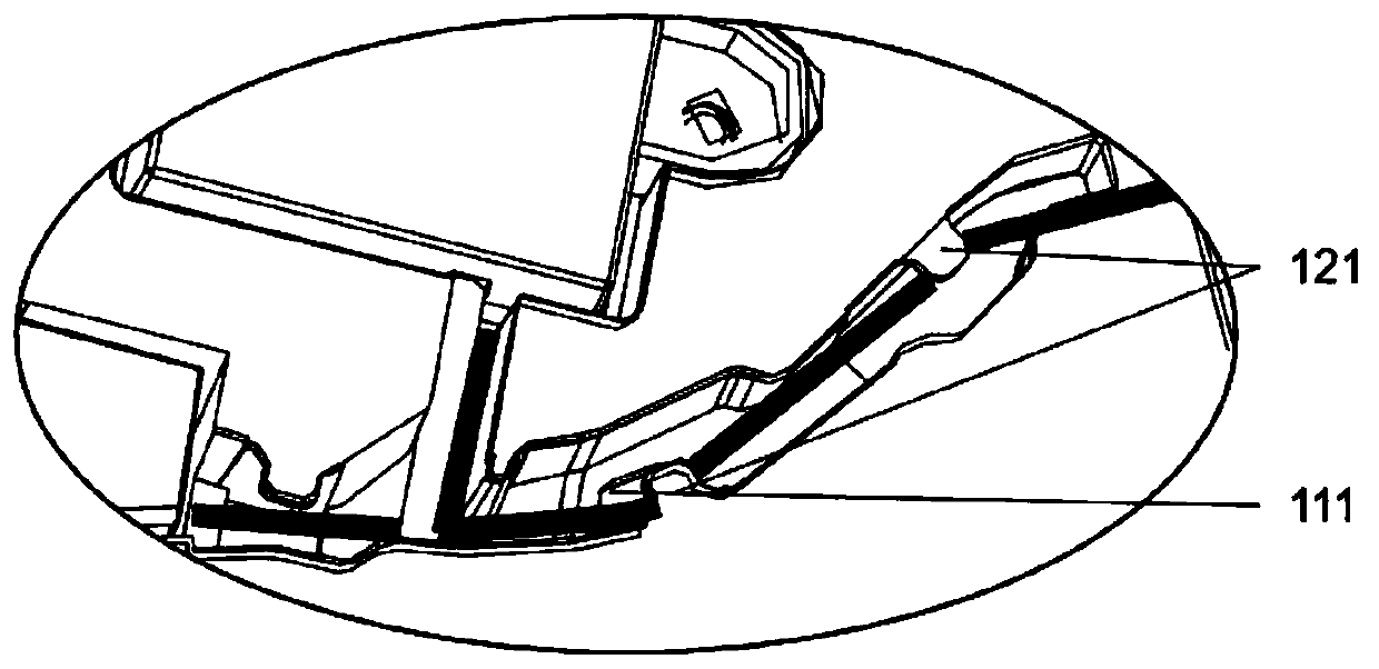 Voice module wiring structure and air conditioner