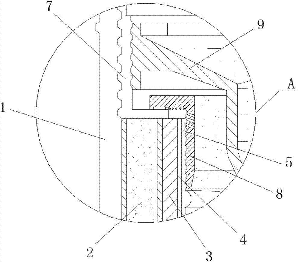 Anti-blocking blow-off pipe