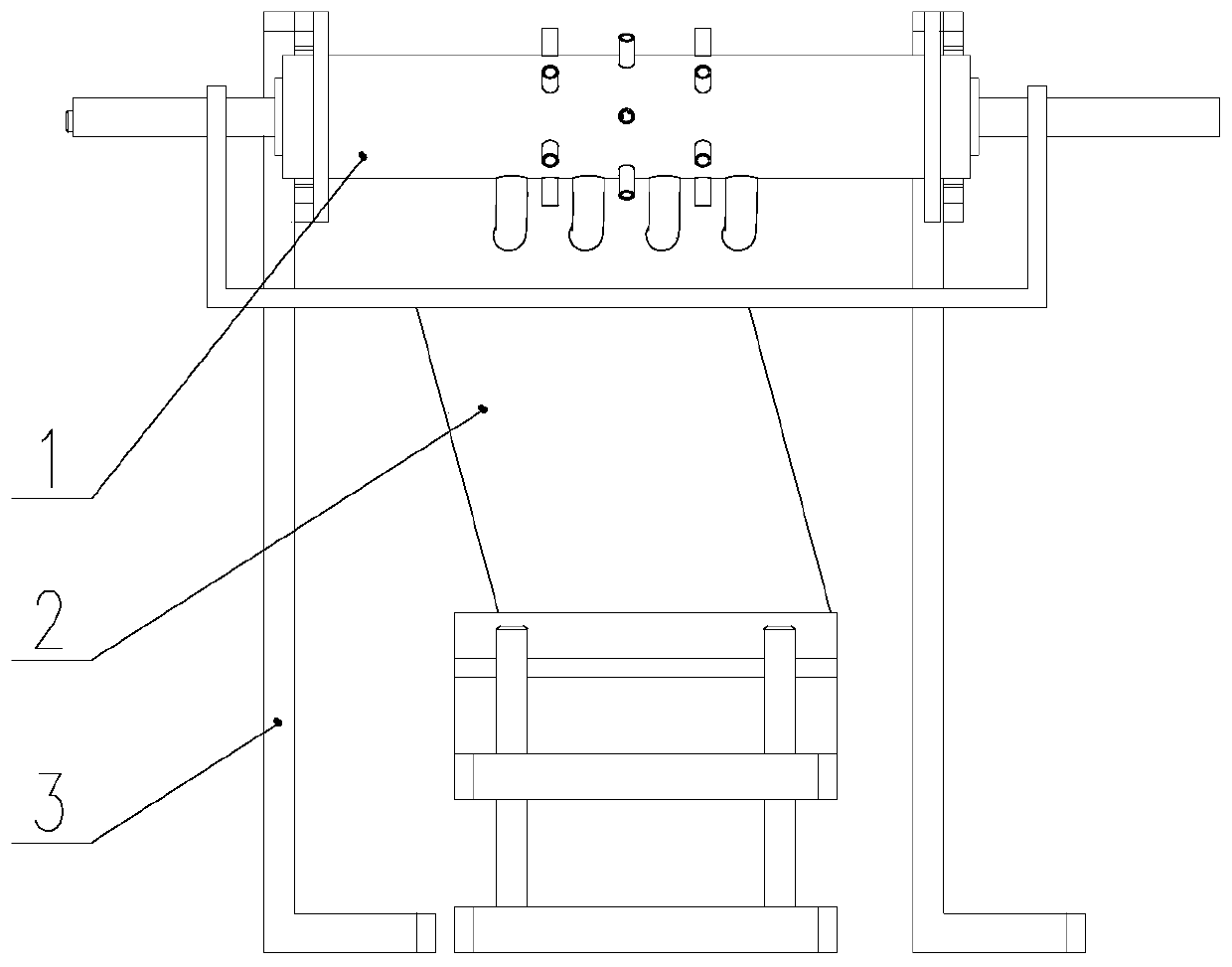 Pellet surface dust treatment device