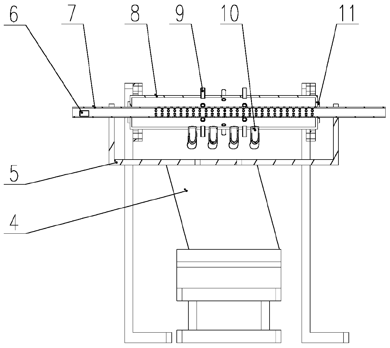 Pellet surface dust treatment device