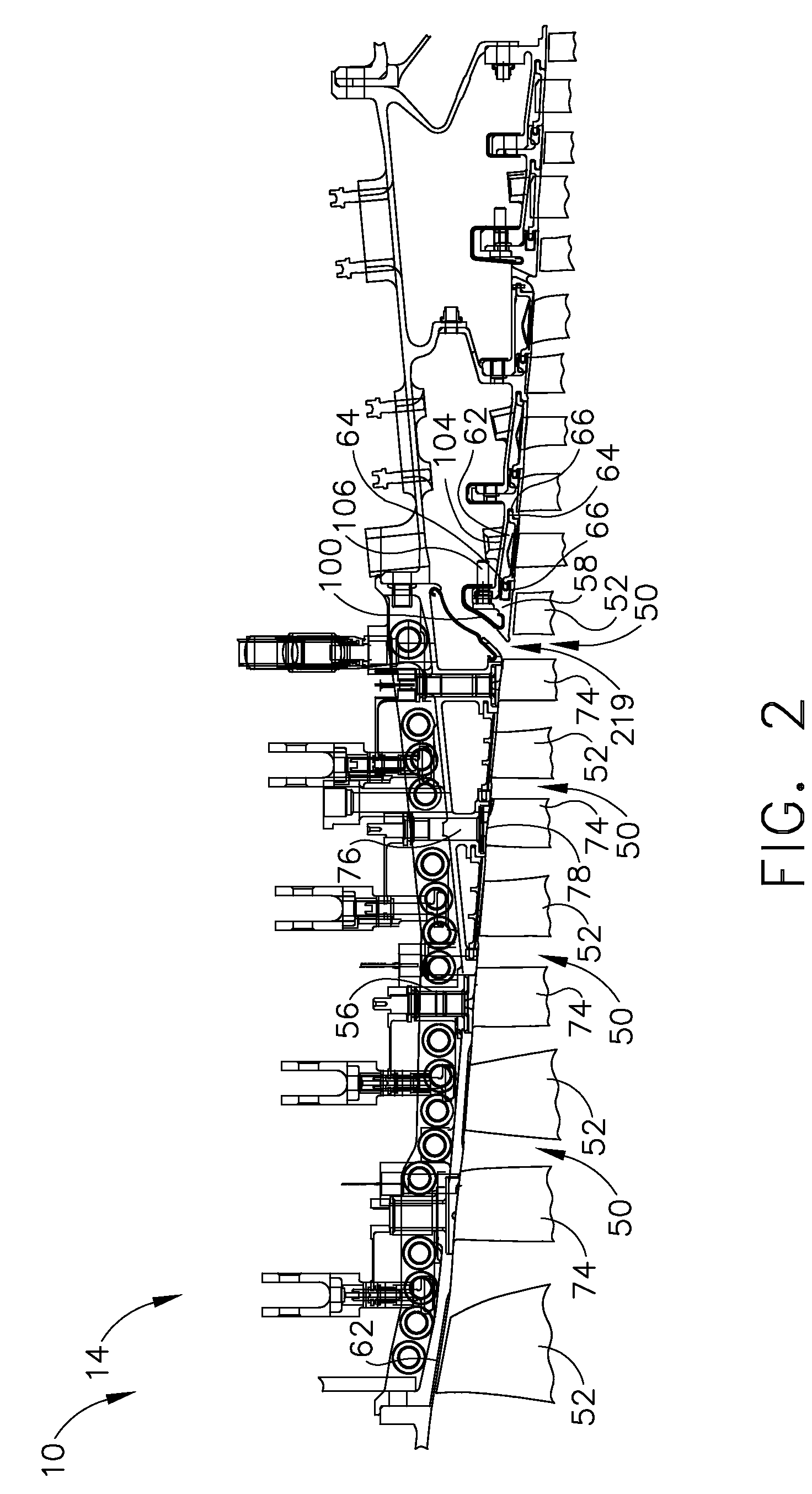 Method and apparatus to facilitate reducing losses in turbine engines