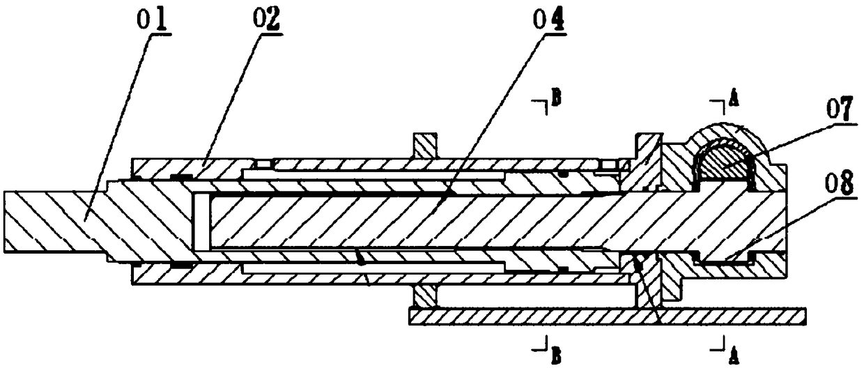 Rotary telescopic combined oil cylinder