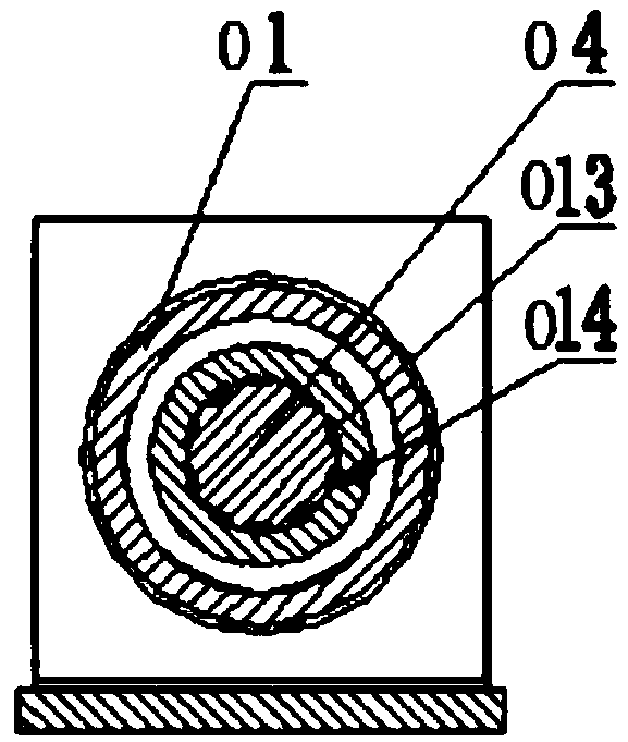 Rotary telescopic combined oil cylinder