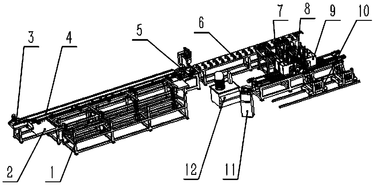 Combination unit, production line and method for pipe crescent notch punching