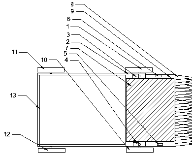 Device suitable for automatic Chinese cabbage harvesting