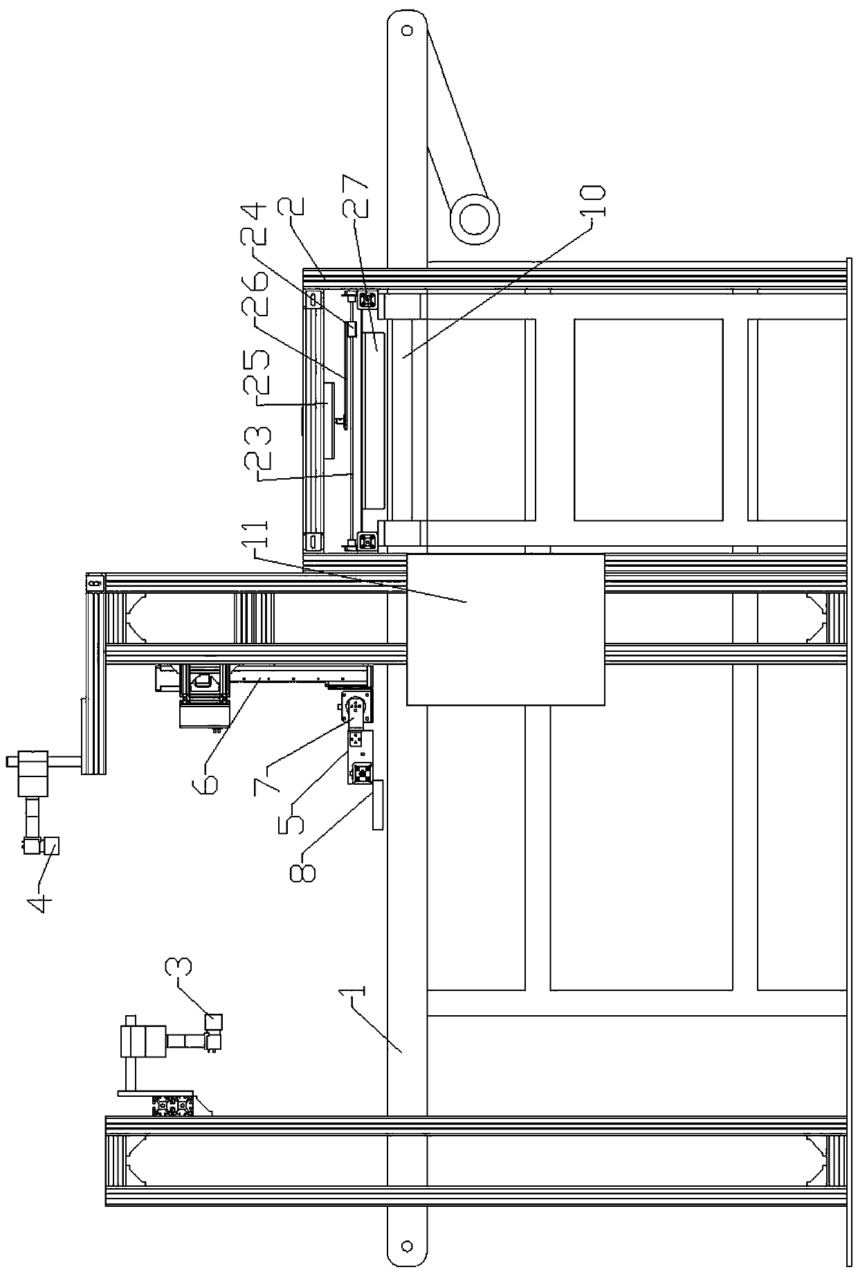 Machine vision based two section type capsule drug plate quality detection device and method