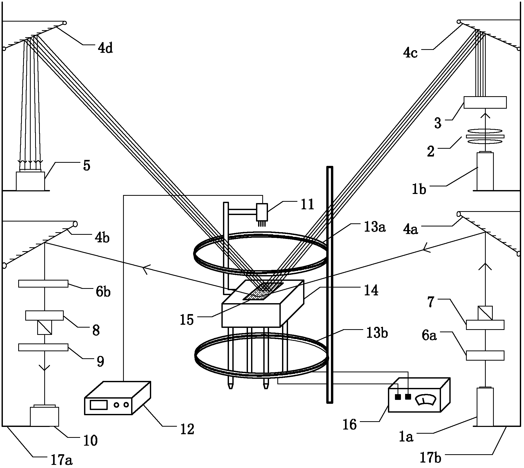 Device and method for detecting force electromagnetic coupling behavior of giant magneto resistive film