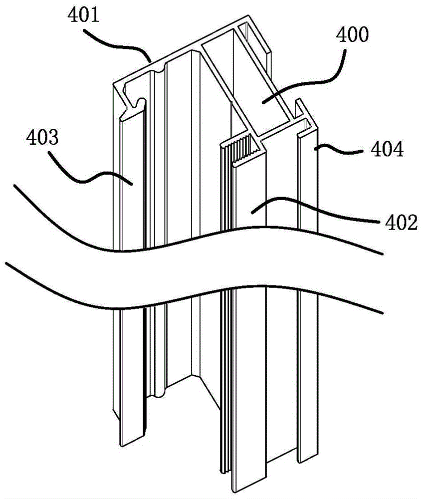 Integrated window with assembled type roller blind wind-resistant track