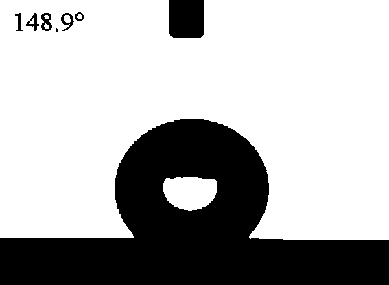 Preparation method of abrasion-resistant hydrophobic coating