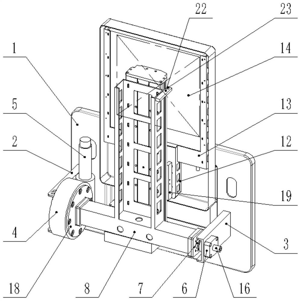 A positioning device for an electronic portal image system for a medical accelerator