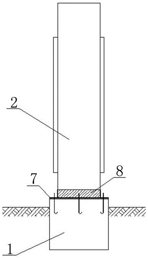 Prefabricated part combined enclosing wall and installing method thereof