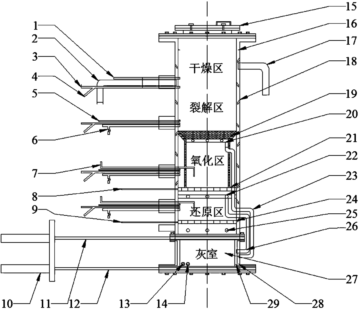 Biomass gasification furnace and gasification operation method thereof