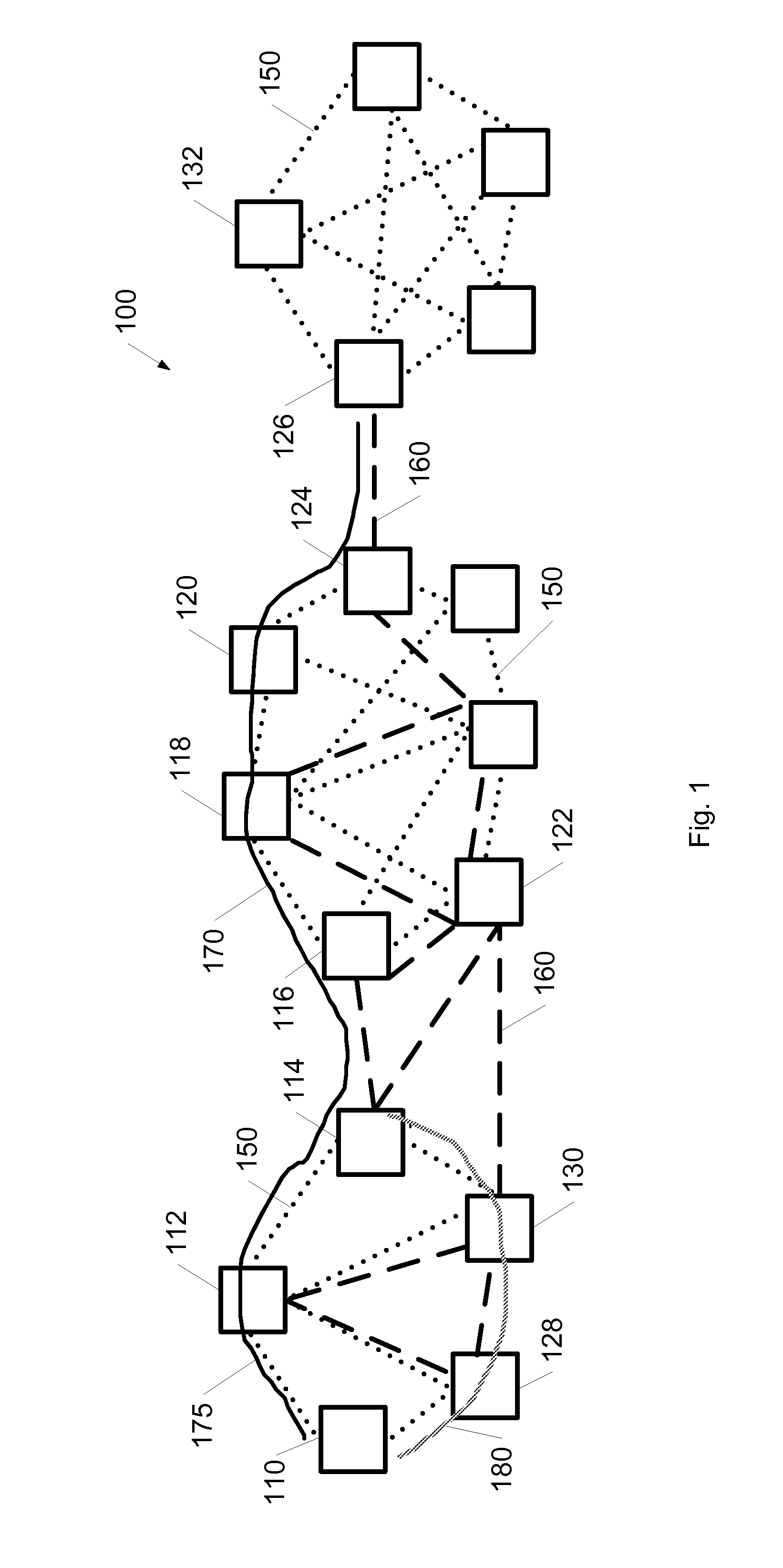 System and method for high throughput communication in a mesh hybrid network