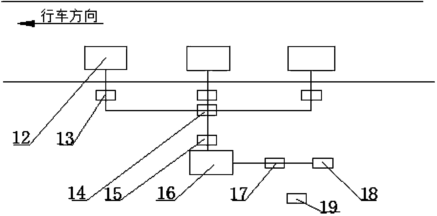 Underground sensor network used for expressway life monitoring and deployment method thereof