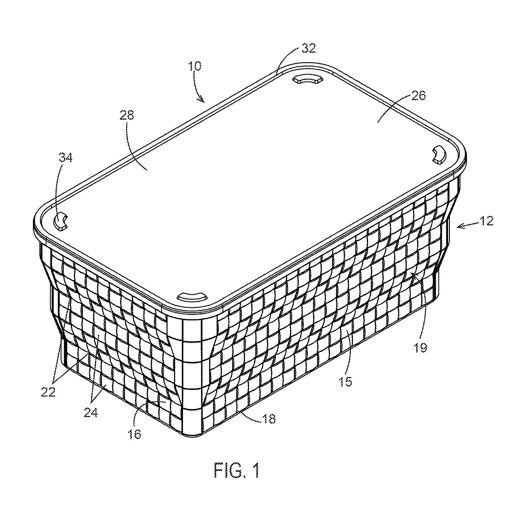 Collapsible storage container