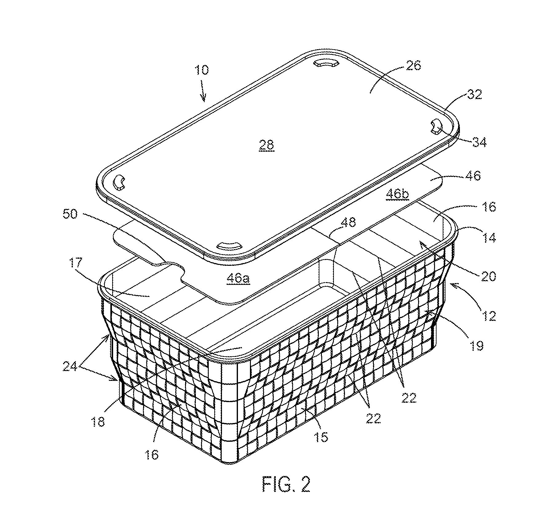 Collapsible storage container