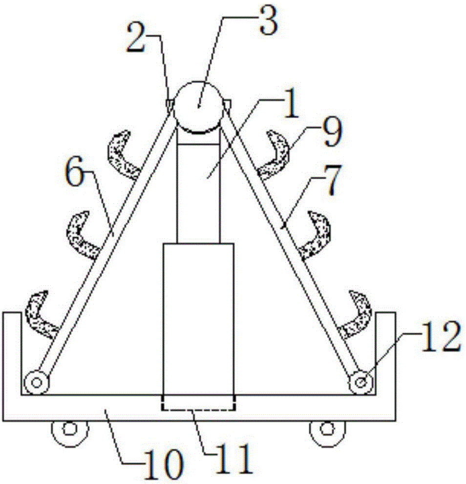 Textile roller frame convenient to store