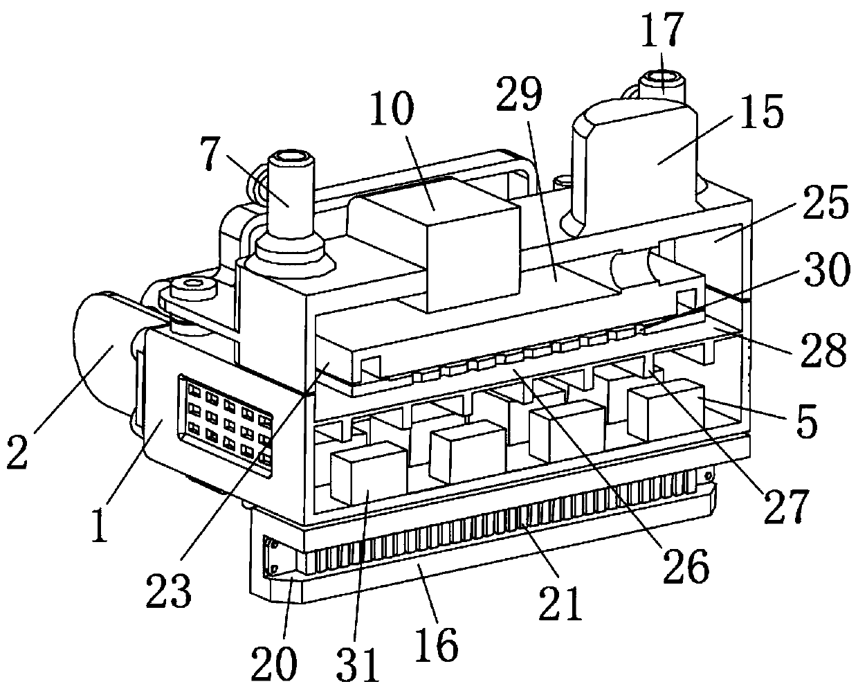 Combined environment-friendly wire concentrator for power device