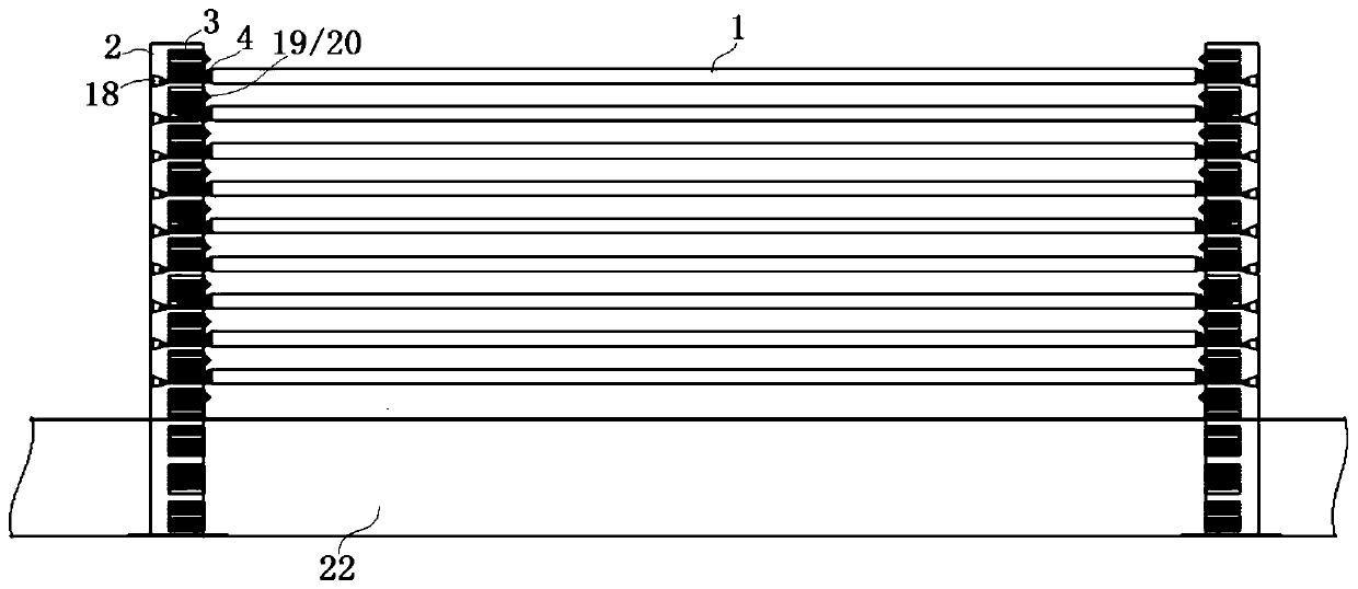 Electromagnetic ejection fencing roadblock machine