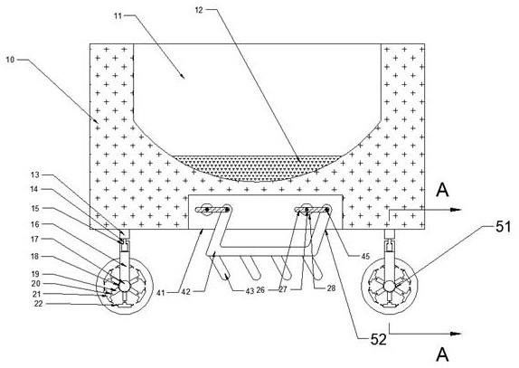 Transport trolley applied to muddy road of construction site