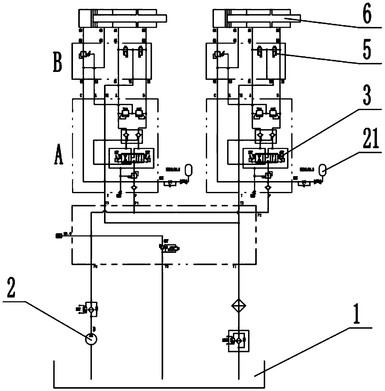 Double-head fire truck steering system