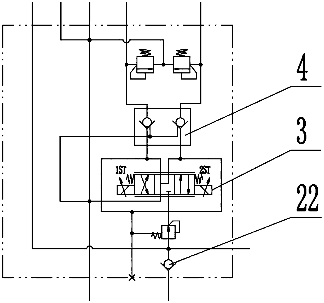 Double-head fire truck steering system