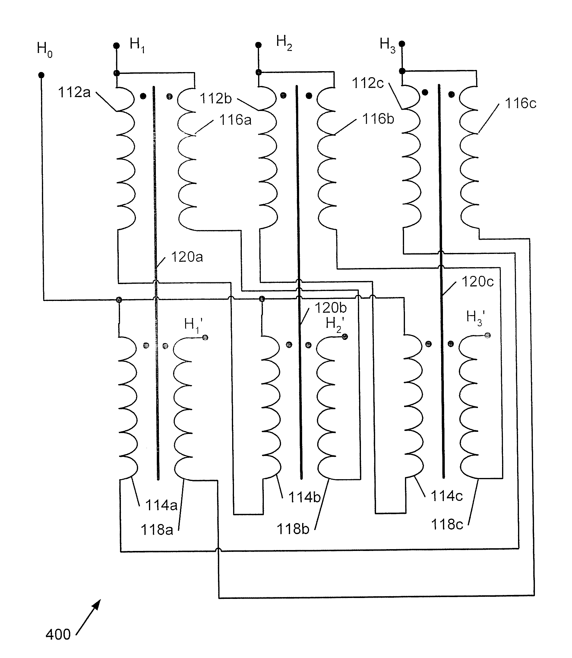 Zigzag autotransformer apparatus and methods