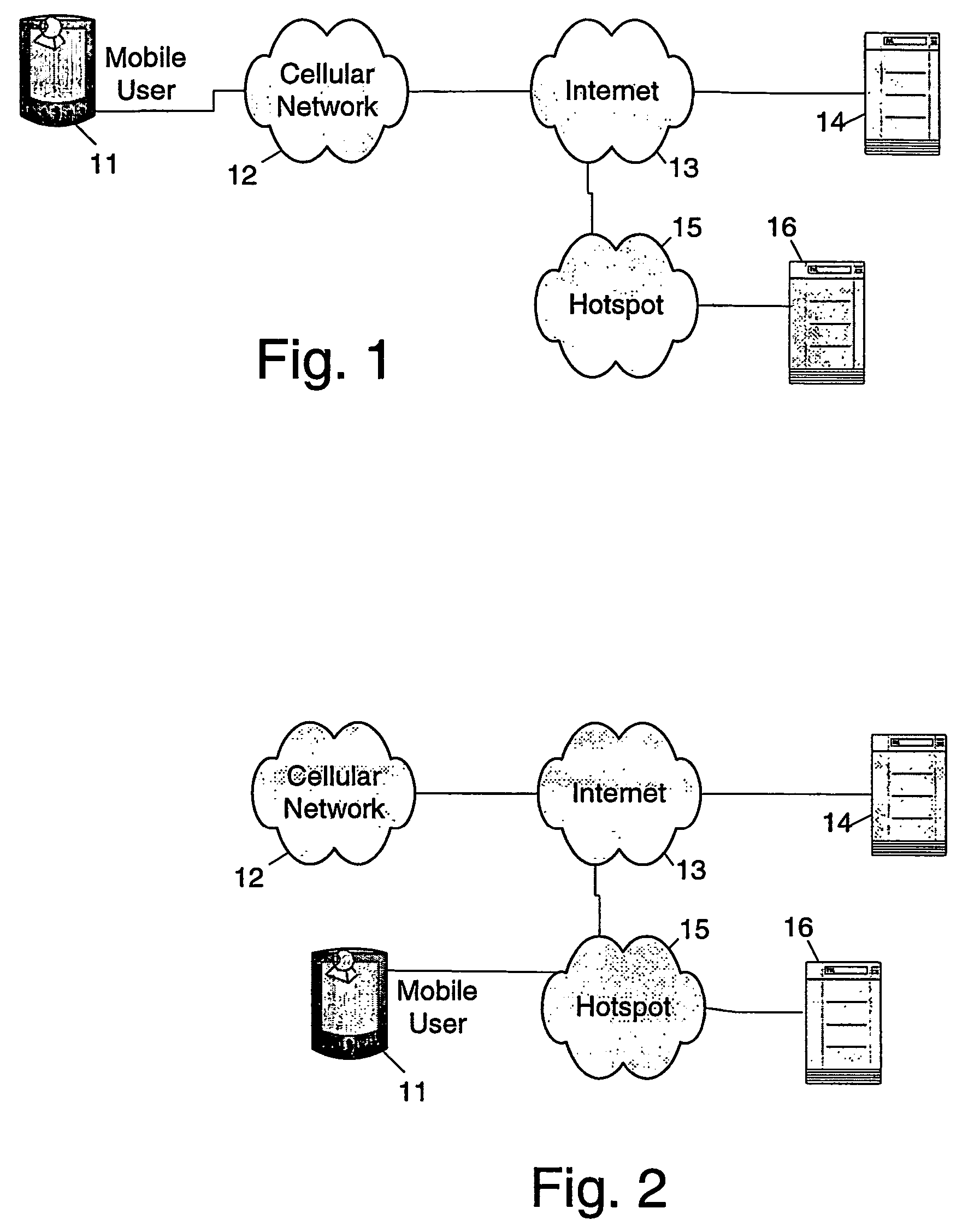 Cache server at hotspots for downloading services