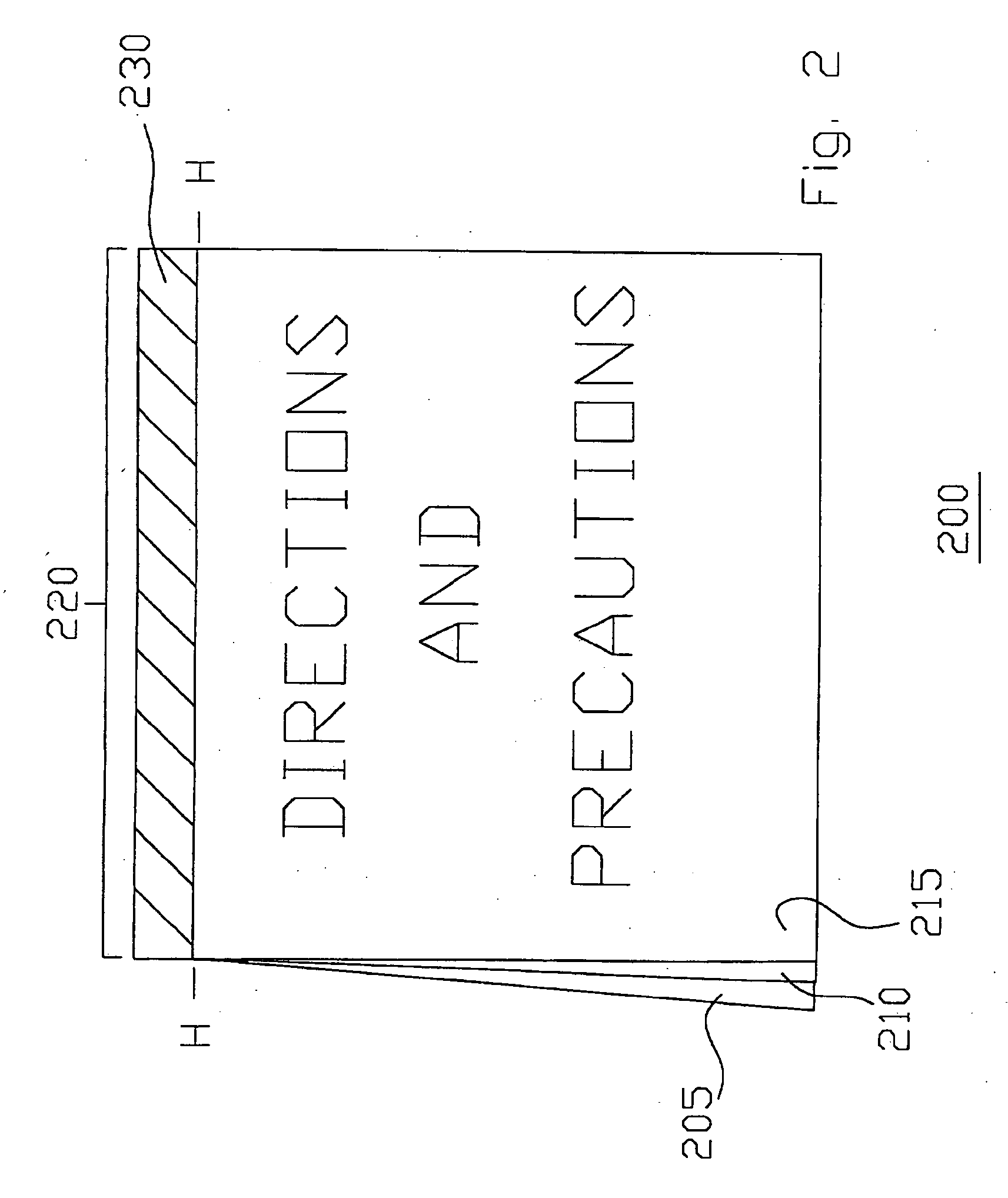 Extended text label for a tube container and method of manufacture thereof