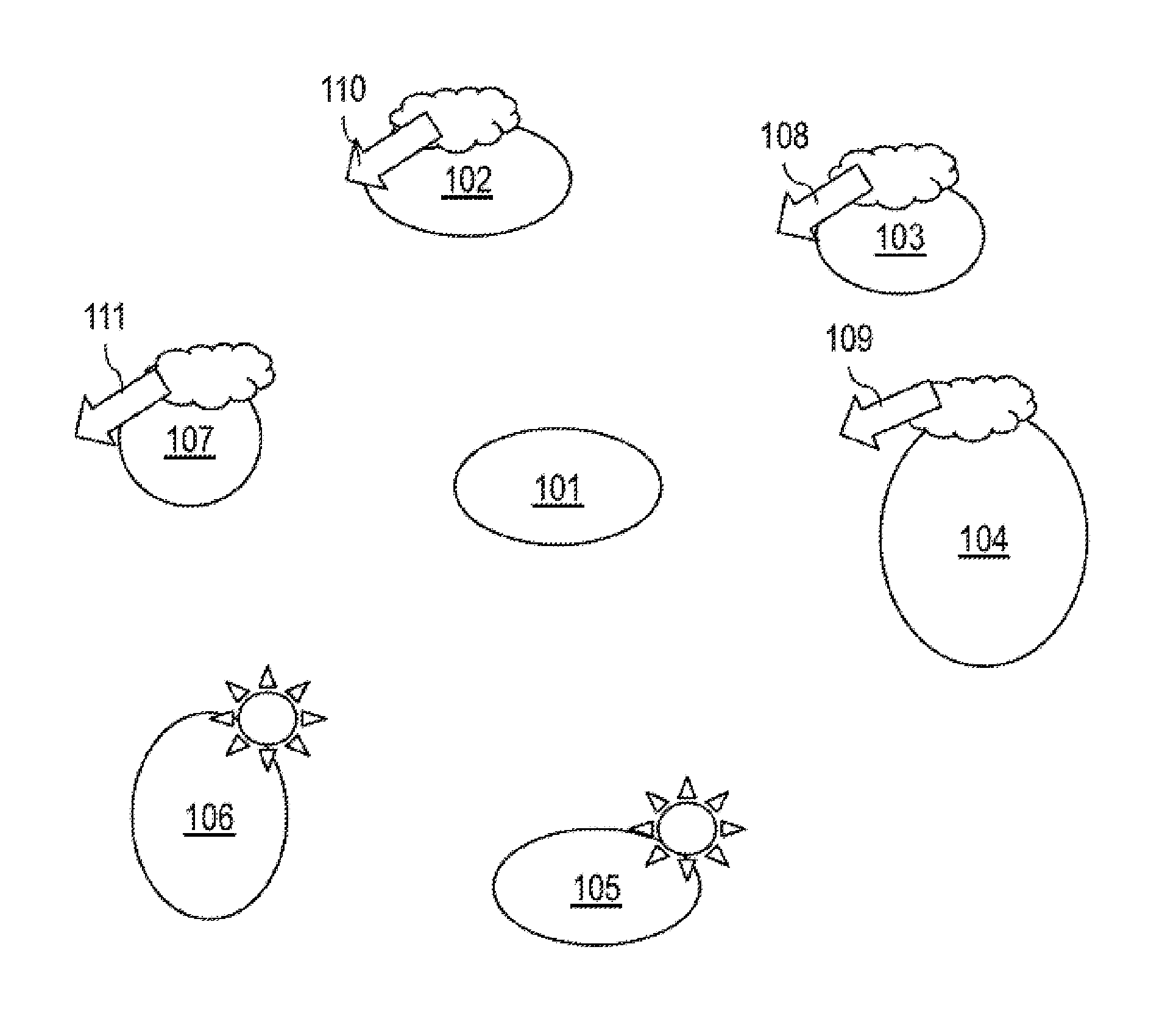 Method and device for determining the power output by a photovoltaic installation