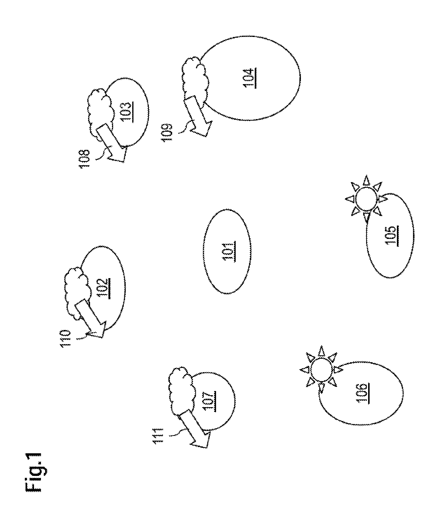 Method and device for determining the power output by a photovoltaic installation