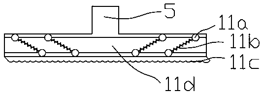 Pig hair residue cleaning device