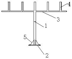 Transmitter combination rack and application method thereof