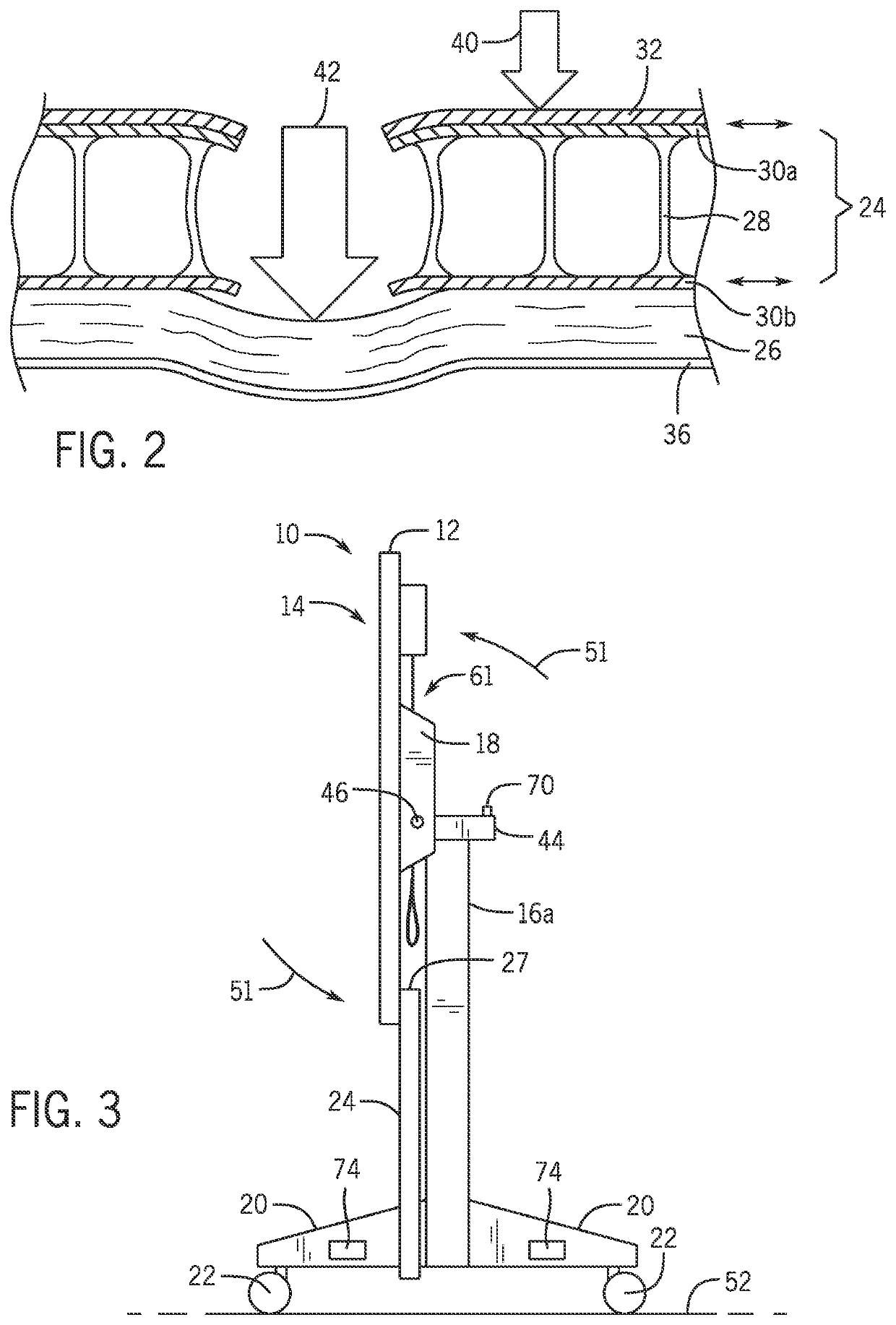 Lightweight Table Providing a Protective Shield