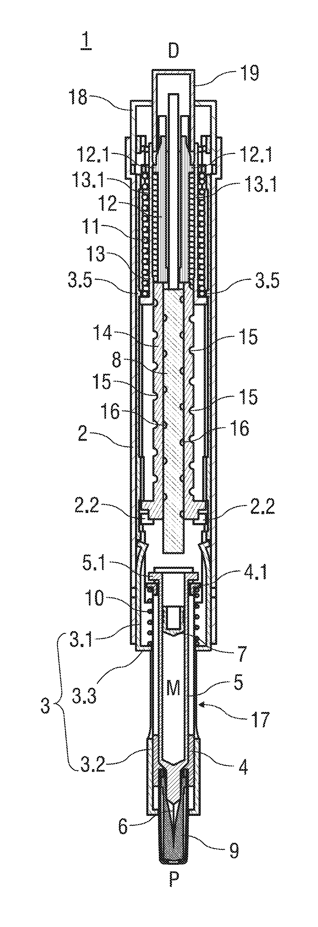 Force Transmission Arrangement for Auto-Injector