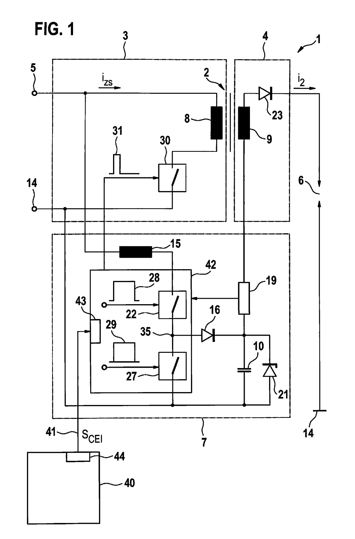 Ignition system and method for controlling an ignition system for a spark-ignited internal combustion engine