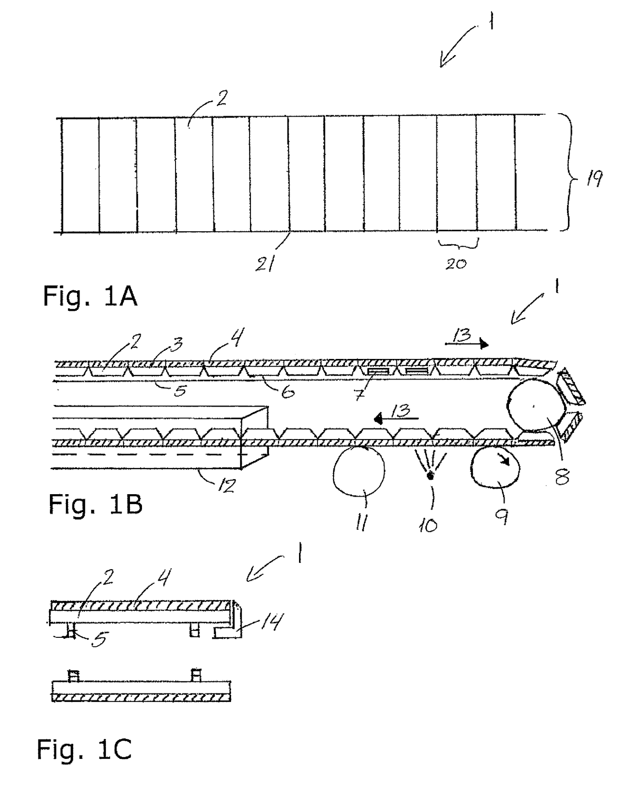 Food processing table or conveyor belt with a layer of solidified liquid such as an ice layer and method for producing such solidified liquid