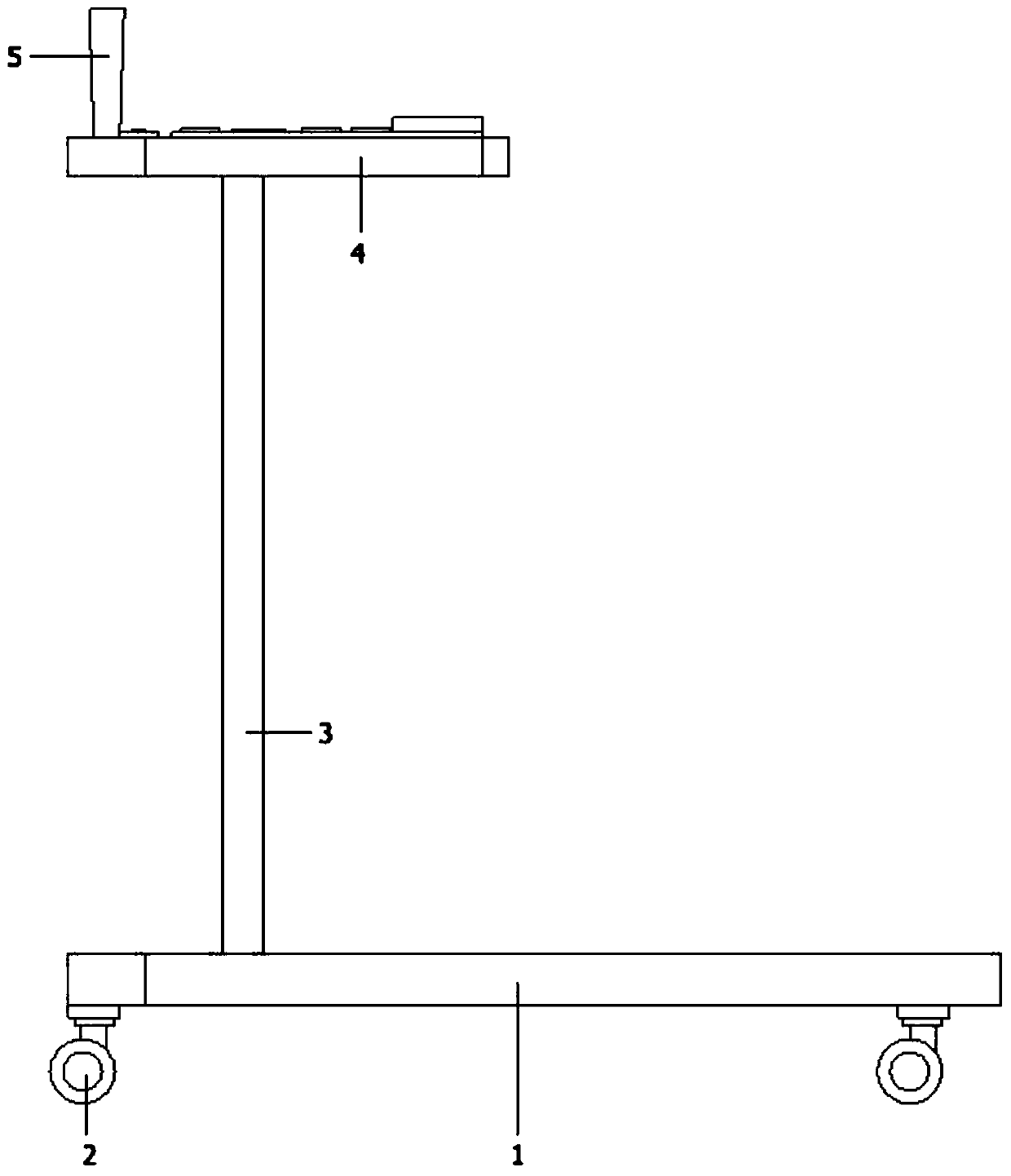 Medical auxiliary walking training device for nursing of old people