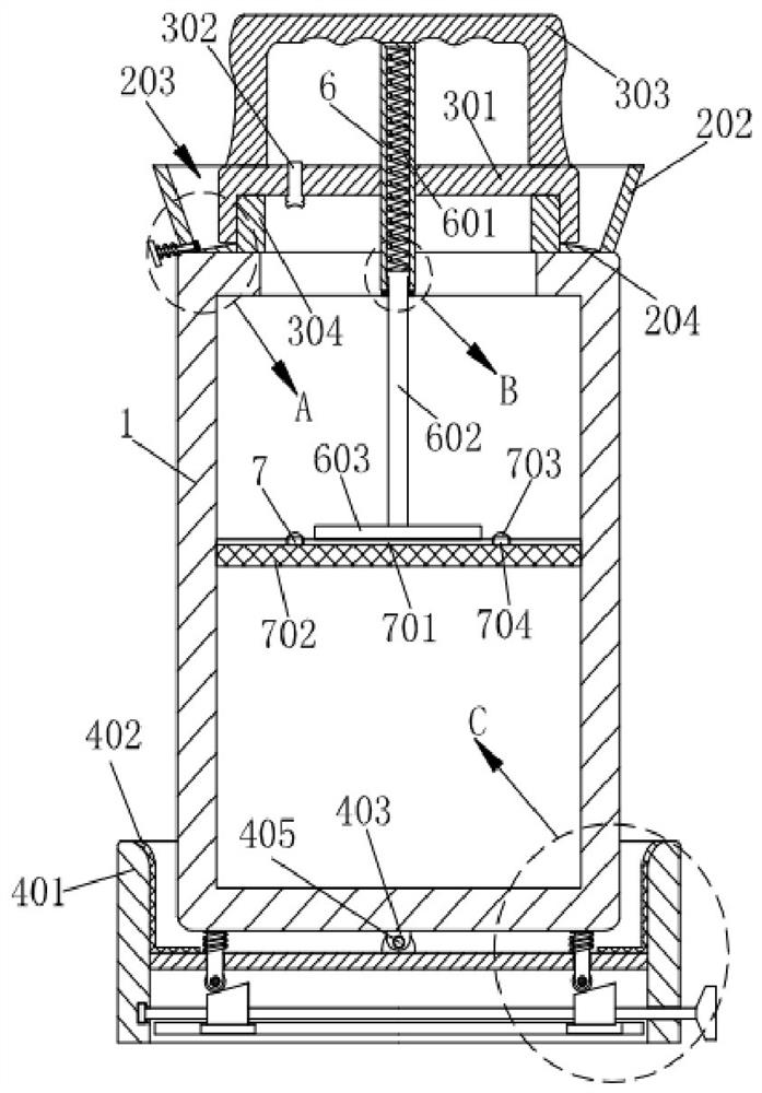 A storage device for garlic pickling with pickling liquid