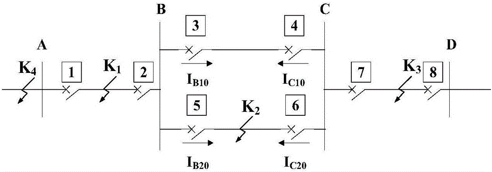 Acceleration method for zero sequence inverse time limit overcurrent protection of adjacent lines in one-tower two-circuit lines