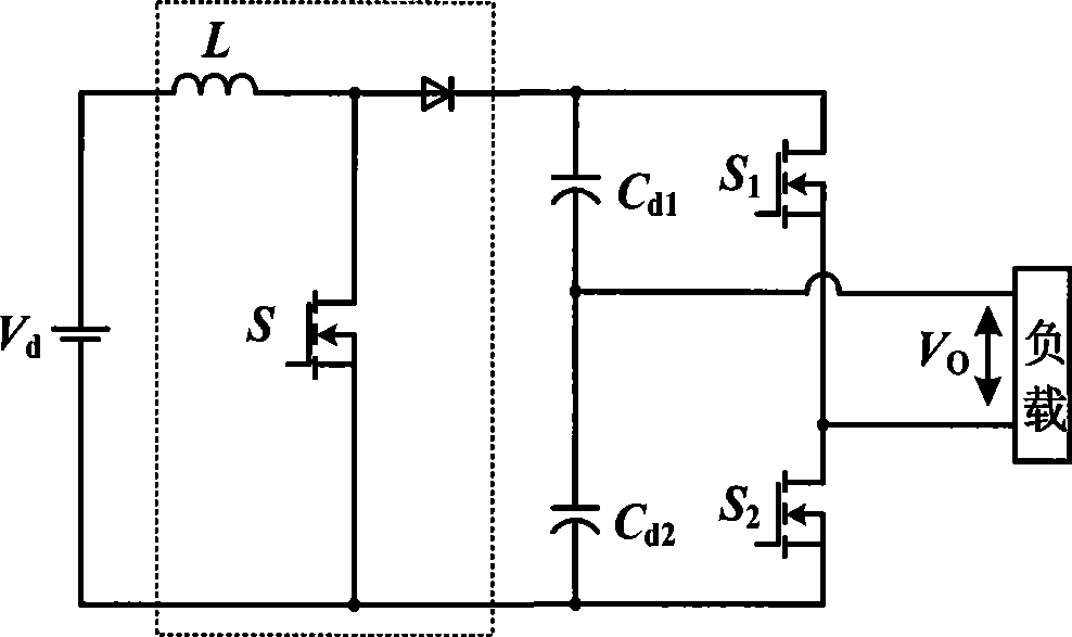 Z source semi-bridge inverter