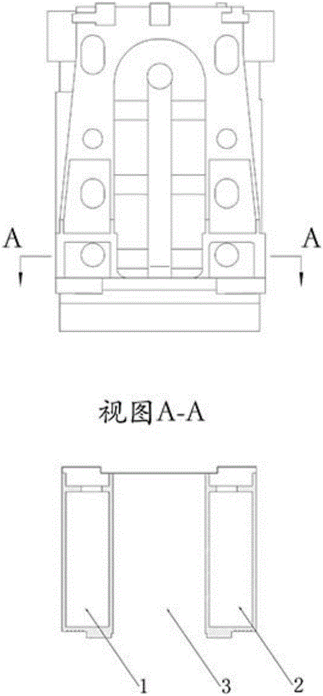 Sand mould used for casting machine tool double-arm vertical column casting and manufacturing method of sand mould