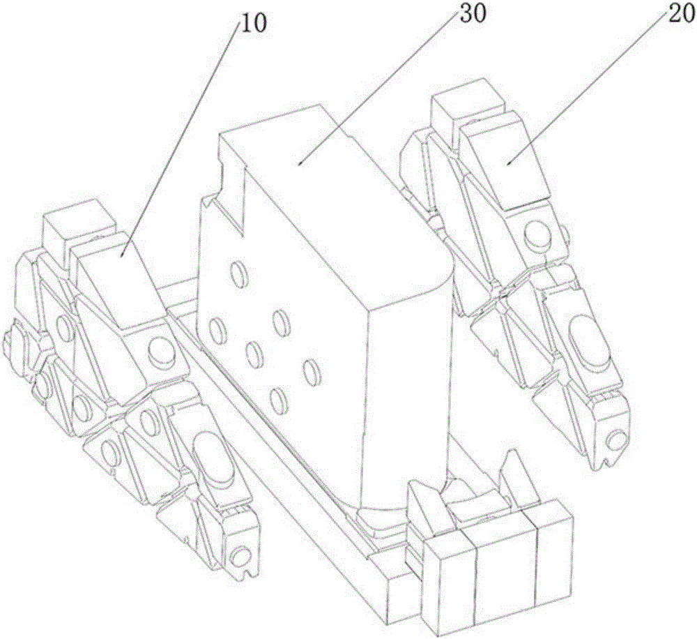 Sand mould used for casting machine tool double-arm vertical column casting and manufacturing method of sand mould