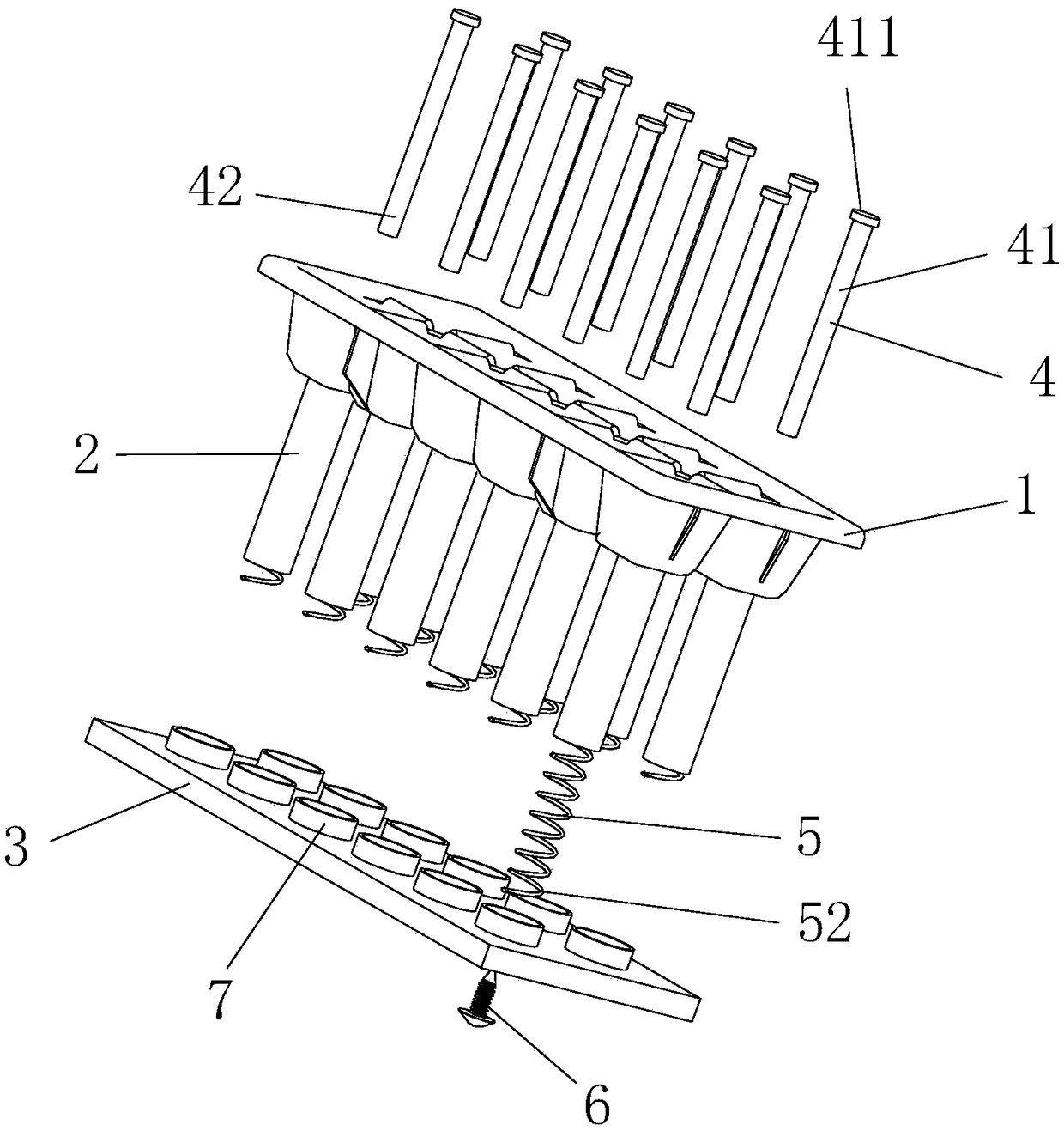 Push-out type ice cube tray structure and refrigerator with push-out type ice cube tray structure